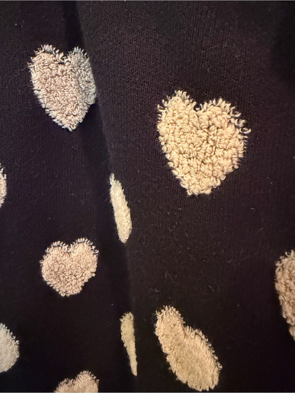 Maeve Anthropologie Black & Cream Tufted Heart Knit Cami - Size S - Picture 3 of 8